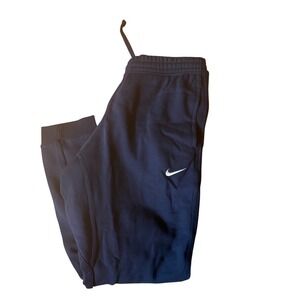Nike Mens Navy Blue Standard Fit Taper Leg Jogger Sweatpants Size XL